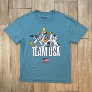 Looney Tunes Team USA Olympic T Shirt Mens Large Bugs Bunny Graphic